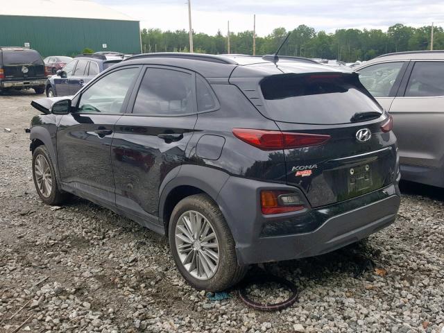 KM8K2CAA8KU208212 - 2019 HYUNDAI KONA SEL BLACK photo 3