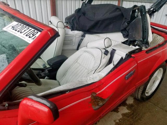 1FACP44E7NF175698 - 1992 FORD MUSTANG LX RED photo 10