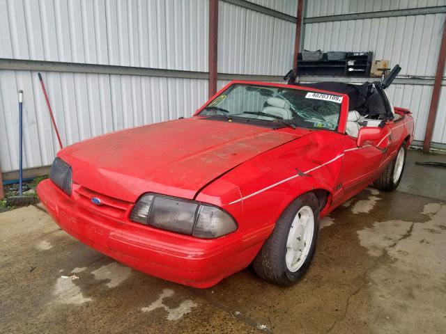 1FACP44E7NF175698 - 1992 FORD MUSTANG LX RED photo 2