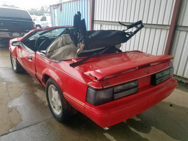 1FACP44E7NF175698 - 1992 FORD MUSTANG LX RED photo 3