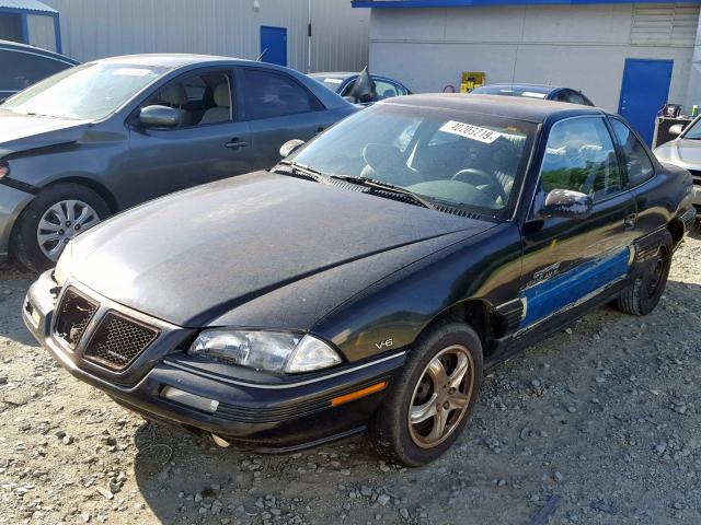 1G2NE15MXSM500188 - 1995 PONTIAC GRAND AM S BLACK photo 2