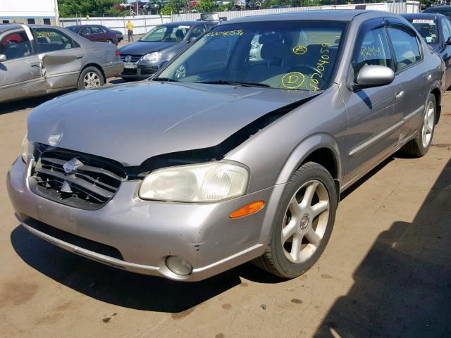 JN1CA31D41T628255 - 2001 NISSAN MAXIMA GXE GRAY photo 2