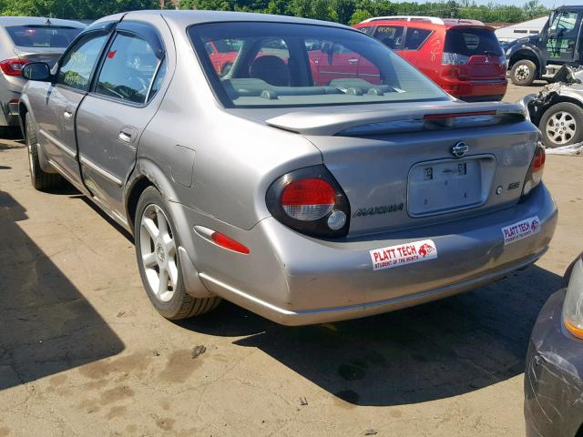 JN1CA31D41T628255 - 2001 NISSAN MAXIMA GXE GRAY photo 3