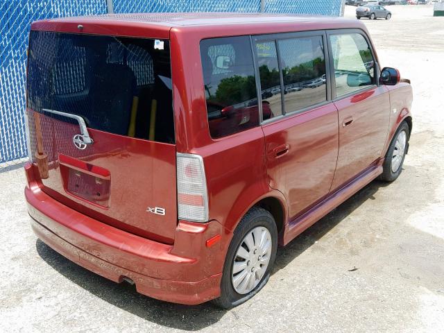 JTLKT334864122790 - 2006 TOYOTA SCION XB 红色 照片 4