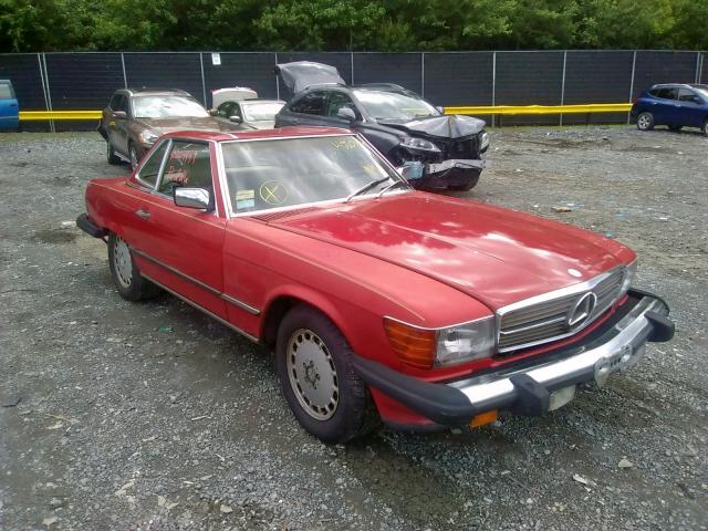 WDBBA48D6GA038341 - 1986 MERCEDES-BENZ 560 SL RED photo 1