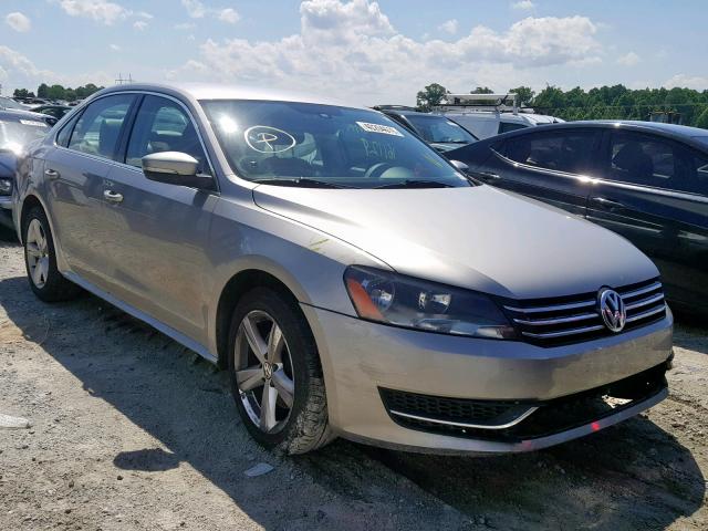 1VWBP7A34DC069166 - 2013 VOLKSWAGEN PASSAT SE SILVER photo 1