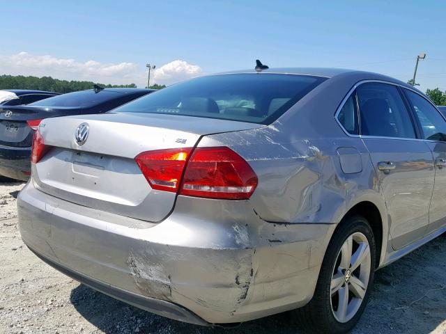 1VWBP7A34DC069166 - 2013 VOLKSWAGEN PASSAT SE SILVER photo 9