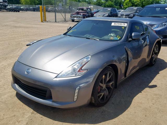 JN1AZ4EHXFM442420 - 2015 NISSAN 370Z BASE GRAY photo 2