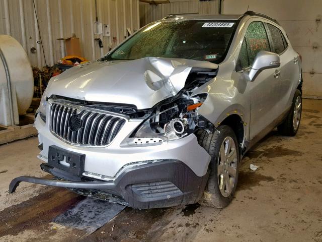 KL4CJESB0FB239612 - 2015 BUICK ENCORE SILVER photo 2