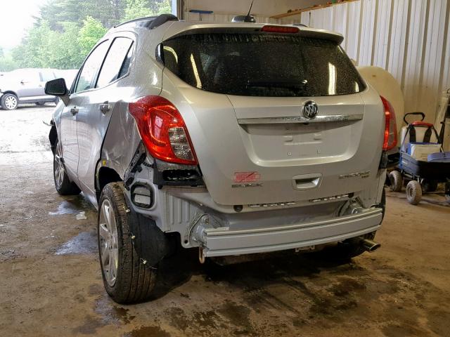 KL4CJESB0FB239612 - 2015 BUICK ENCORE SILVER photo 3