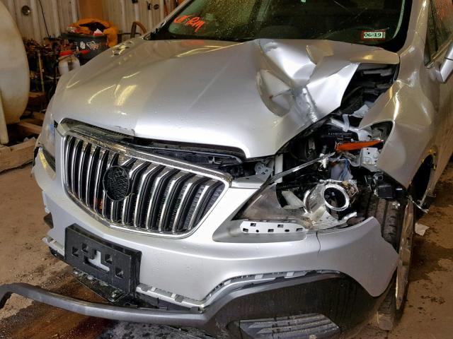 KL4CJESB0FB239612 - 2015 BUICK ENCORE SILVER photo 9