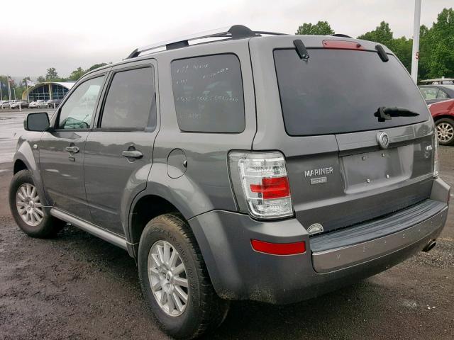 4M2CU97759KJ15200 - 2009 MERCURY MARINER PR GRAY photo 3