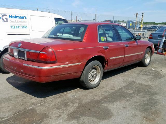 2MEFM75W5WX600185 - 1998 MERCURY GRAND MARQ RED photo 4