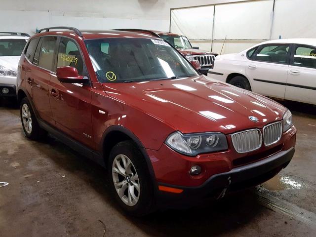 WBXPC9C46AWJ35512 - 2010 BMW X3 XDRIVE3 RED photo 1