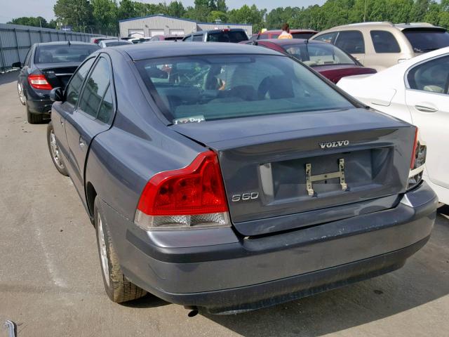 YV1RS61T142331011 - 2004 VOLVO S60 GRAY photo 3