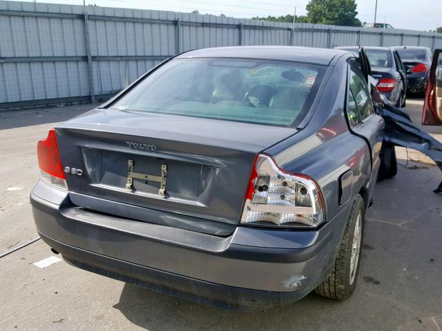 YV1RS61T142331011 - 2004 VOLVO S60 GRAY photo 4