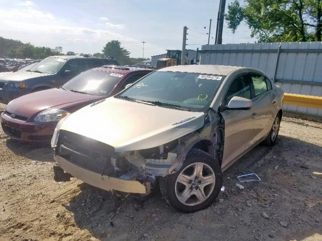 1G4GB5EG0AF133976 - 2010 BUICK LACROSSE C BEIGE photo 2