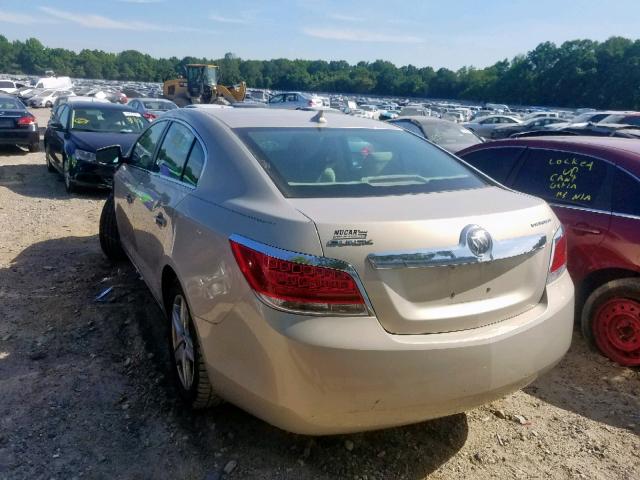 1G4GB5EG0AF133976 - 2010 BUICK LACROSSE C BEIGE photo 3