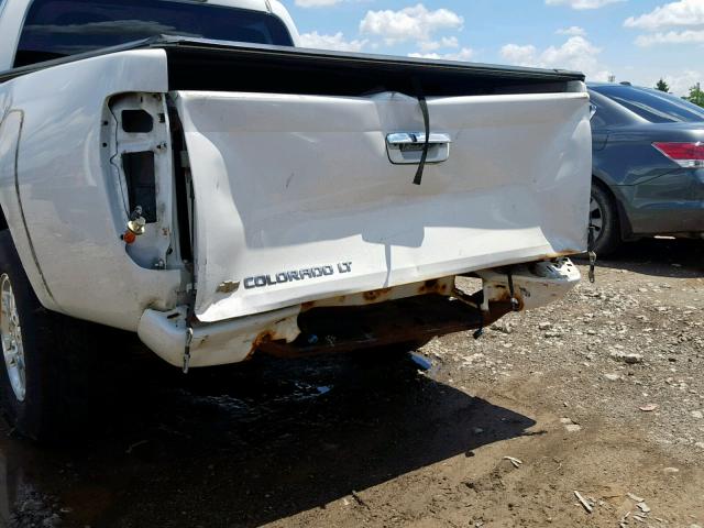 1GCDT13E298158764 - 2009 CHEVROLET COLORADO WHITE photo 9