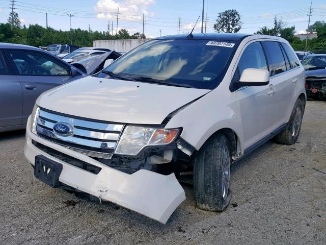 2FMDK49C58BA78246 - 2008 FORD EDGE LIMIT WHITE photo 2