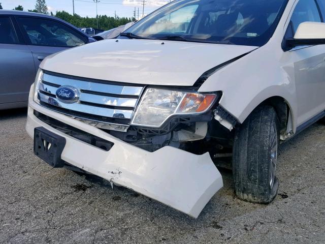 2FMDK49C58BA78246 - 2008 FORD EDGE LIMIT WHITE photo 9