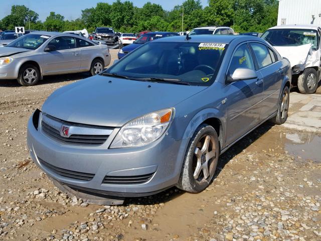 1G8ZS57N48F145870 - 2008 SATURN AURA XE BLUE photo 2