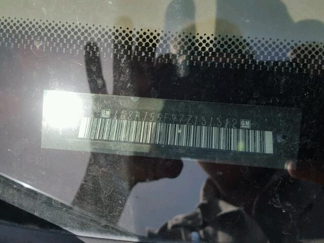 1G8AJ55F97Z131312 - 2007 SATURN ION LEVEL GOLD photo 10