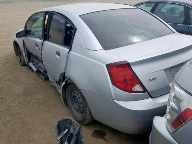 1G8AF52F73Z116372 - 2003 SATURN ION LEVEL SILVER photo 3