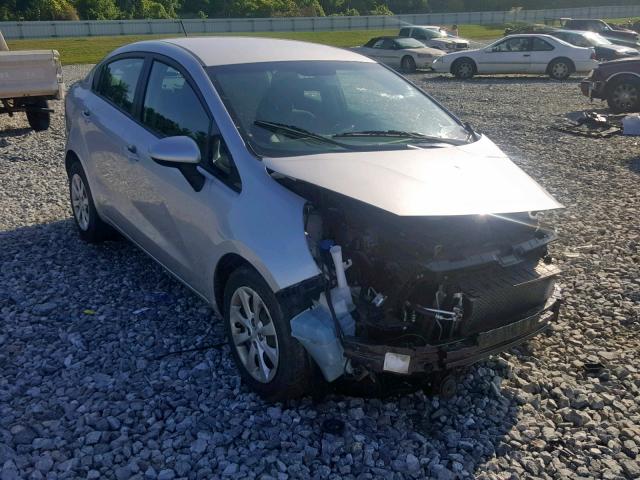 KNADM4A39E6415485 - 2014 KIA RIO LX SILVER photo 1