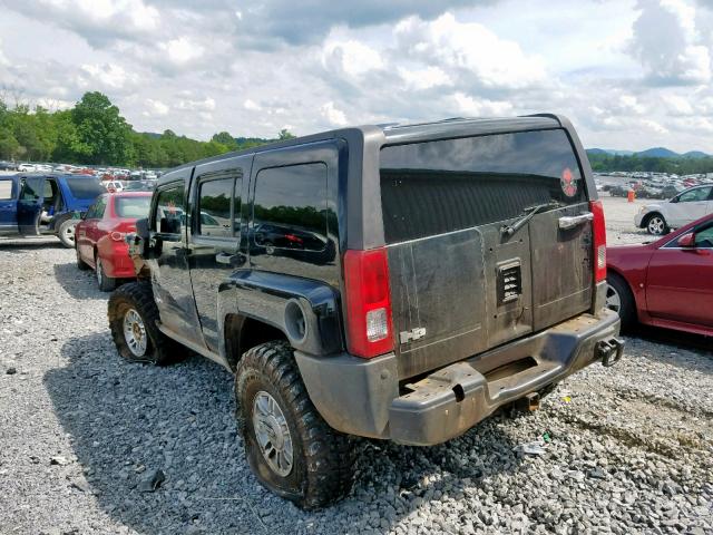 5GTDN136968285759 - 2006 HUMMER H3 BLACK photo 3