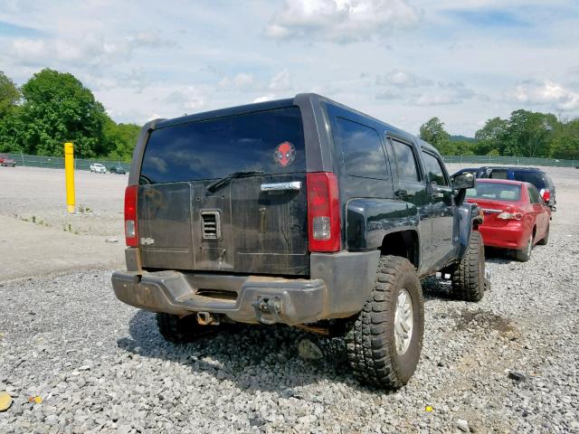 5GTDN136968285759 - 2006 HUMMER H3 BLACK photo 4