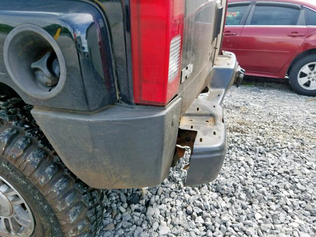 5GTDN136968285759 - 2006 HUMMER H3 BLACK photo 9