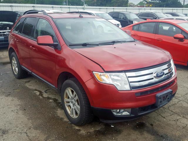 2FMDK48C08BA02922 - 2008 FORD EDGE SEL RED photo 1