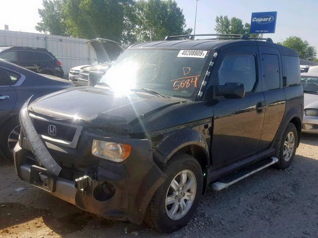 5J6YH28606L005684 - 2006 HONDA ELEMENT EX BLACK photo 2