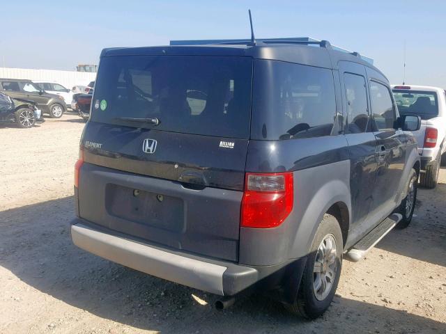 5J6YH28606L005684 - 2006 HONDA ELEMENT EX BLACK photo 4