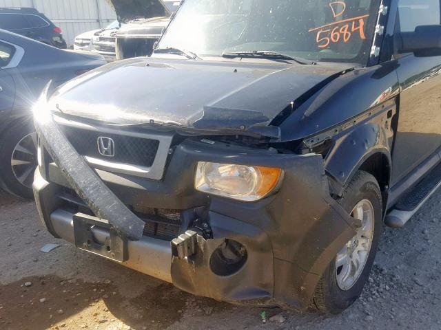 5J6YH28606L005684 - 2006 HONDA ELEMENT EX BLACK photo 9