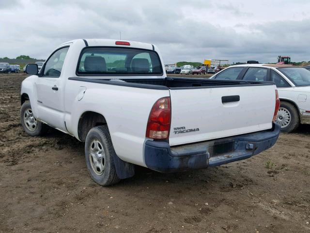 5TENX22N56Z161989 - 2006 TOYOTA TACOMA WHITE photo 3