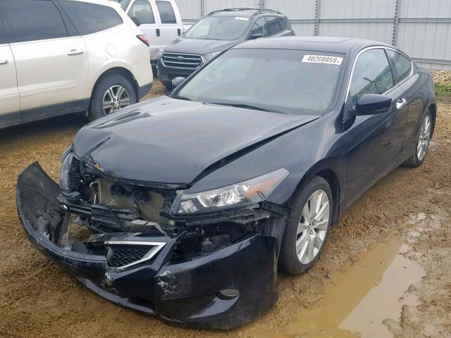 1HGCS22818A802263 - 2008 HONDA ACCORD EXL BLACK photo 2