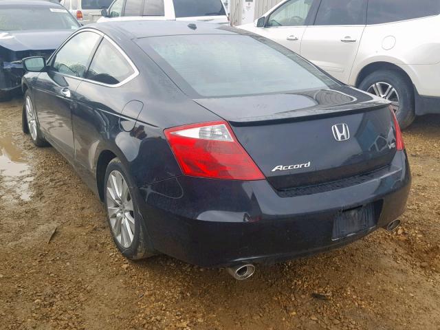 1HGCS22818A802263 - 2008 HONDA ACCORD EXL BLACK photo 3