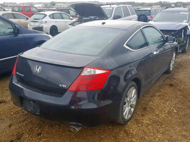 1HGCS22818A802263 - 2008 HONDA ACCORD EXL BLACK photo 4