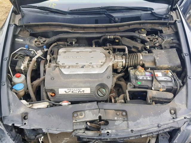 1HGCS22818A802263 - 2008 HONDA ACCORD EXL BLACK photo 7