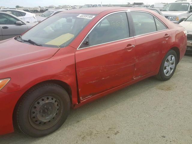 4T1BE46K17U185331 - 2007 TOYOTA CAMRY NEW RED photo 9