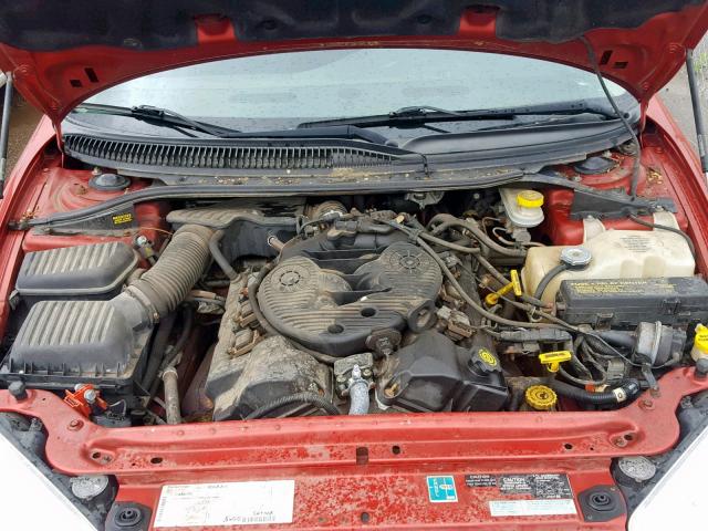 2B3HD46R81H683276 - 2001 DODGE INTREPID S 红色 照片 7