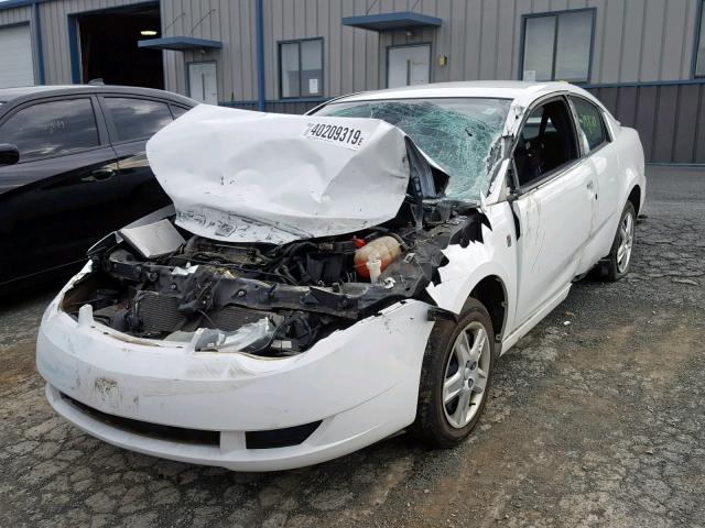 1G8AN15F67Z126209 - 2007 SATURN ION LEVEL WHITE photo 2