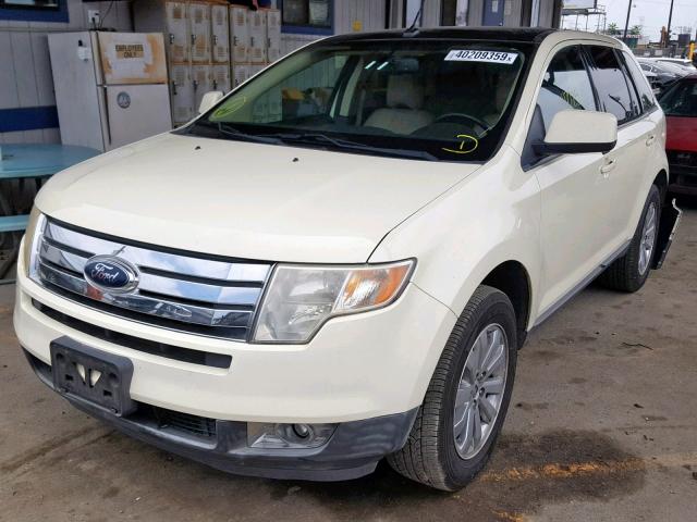 2FMDK38C08BB11035 - 2008 FORD EDGE SEL CREAM photo 2