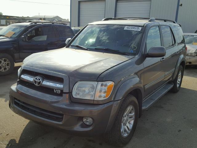 5TDZT38A16S265822 - 2006 TOYOTA SEQUOIA LI GRAY photo 2