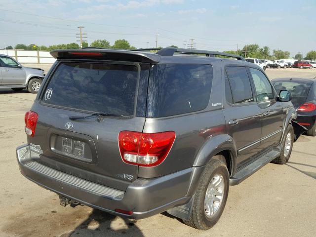 5TDZT38A16S265822 - 2006 TOYOTA SEQUOIA LI GRAY photo 4