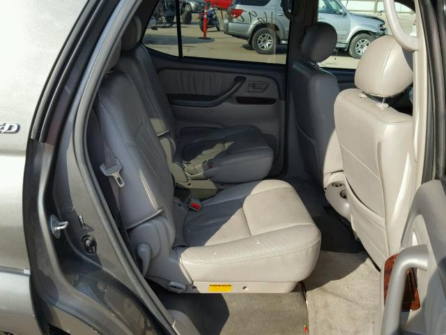 5TDZT38A16S265822 - 2006 TOYOTA SEQUOIA LI GRAY photo 6