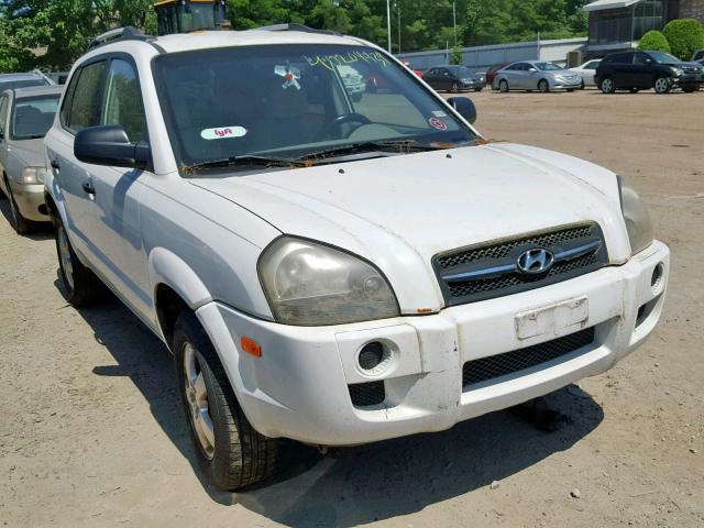 KM8JM12B25U065053 - 2005 HYUNDAI TUCSON GL WHITE photo 1