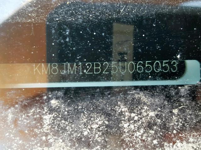 KM8JM12B25U065053 - 2005 HYUNDAI TUCSON GL WHITE photo 10